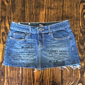 Avril Lavigne Abbeydawn denim skirt